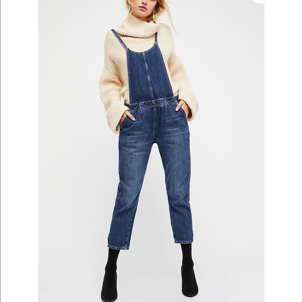 Free people jean overalls!
